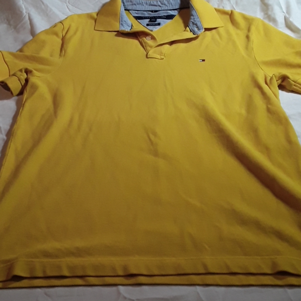 Mens ss polo yellow lg.